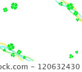 Green clover frame 120632430