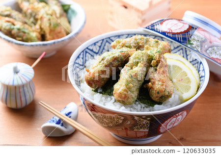 Chikuwa fried isobe rice bowl 120633035