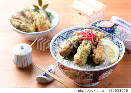 Chikuwa fried isobe rice bowl 120633036