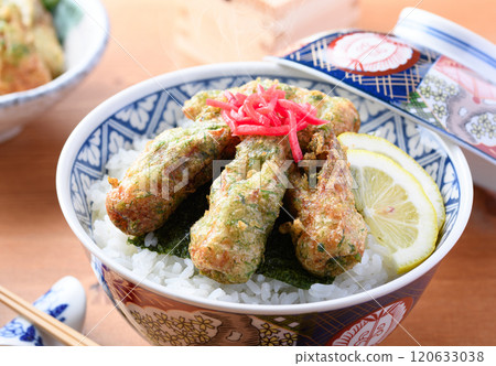 Chikuwa fried isobe rice bowl 120633038