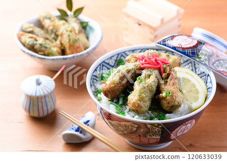 Chikuwa fried isobe rice bowl 120633039