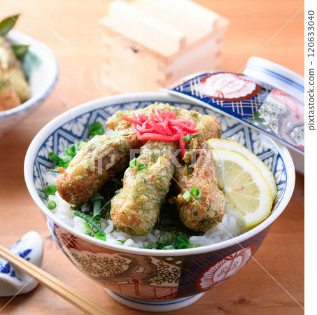Chikuwa fried isobe rice bowl 120633040