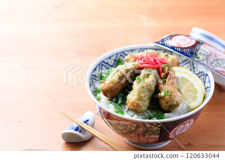 竹輪油炸磯鍋蓋飯 120633044