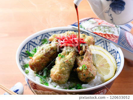 Chikuwa fried isobe rice bowl 120633052