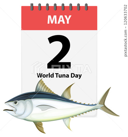 World Tuna Day Celebration Illustration 120633702