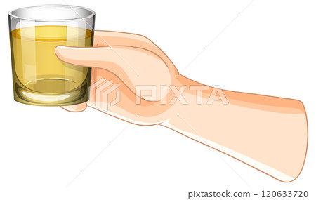 Hand Holding a Glass of Drink Hand Holding a Glass of Drink 120633720