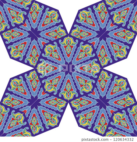 Geometric Seamless Pattern Arabesque. Decorative Asian Folk Seamless Pattern. Ethnic Ornament, Kyrgyz, Kazakhs, Bashkirs, Tatars, Yakut, Mongols Geometric Seamless Pattern Arabesque. Decorative Asian Folk Seamless Pattern. Ethnic Ornament, Kyrgyz, Kazakhs, Bashkirs, Tatars, Yakut, Mongols 120634332