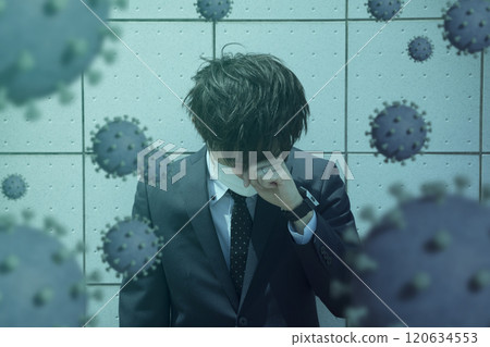Virus infection image businessman 120634553