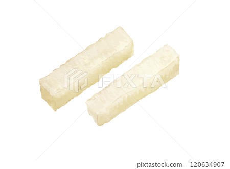 瓊脂水彩手繪向量圖 120634907