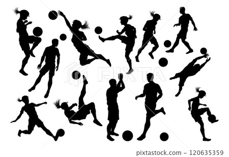 Soccer Silhouettes mixed sets 2024 A6-07 120635359