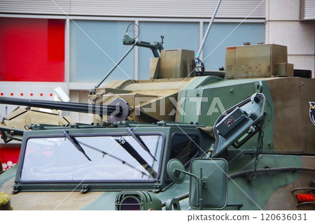 The cockpit of the Ground Self-Defense Force's armored vehicle The cockpit of the Ground Self-Defense Force's armored vehicle 120636031