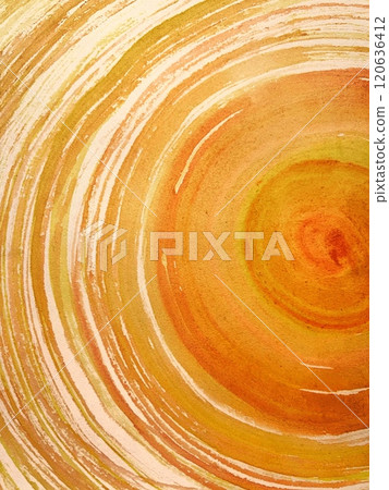 水彩畫與波紋,橘色波紋,水彩畫與筆觸,繪畫與畫筆痕跡,太陽光線環塗面漆 水彩畫與波紋,橘色波紋,水彩畫與筆觸,繪畫與畫筆痕跡,太陽光線環塗面漆 120636412