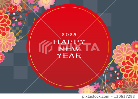 New Year's card 2025 Year of the Snake 120637298