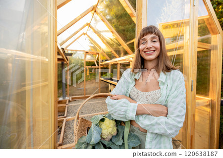 Organic Harvest Outside the Greenhouse Organic Harvest Outside the Greenhouse 120638187