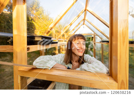Enjoying the Greenhouse Morning 120638216