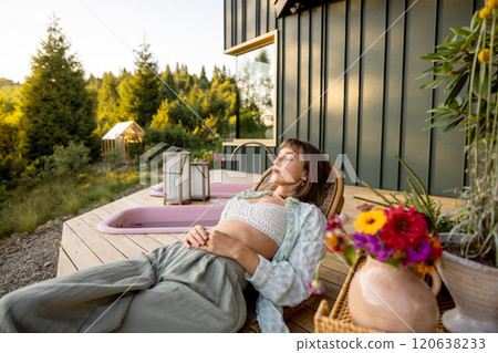 Relaxing at the Mountain Retreat 120638233