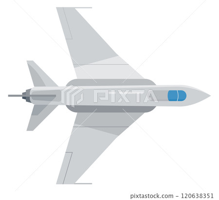 A jet plane is flying in the sky 120638351