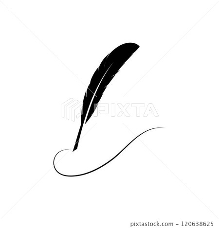 feather pen 120638625