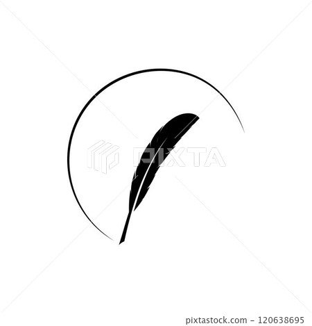 feather pen 120638695