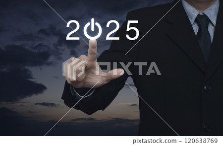 Business happy new year 2025 success concept Business happy new year 2025 success concept 120638769