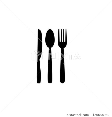 spoon fork knife logo 120638989