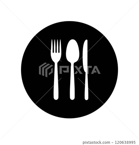 spoon fork knife logo 120638995