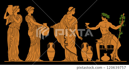 Dionysus and Ariadne. Dionysus and Ariadne. 120639757