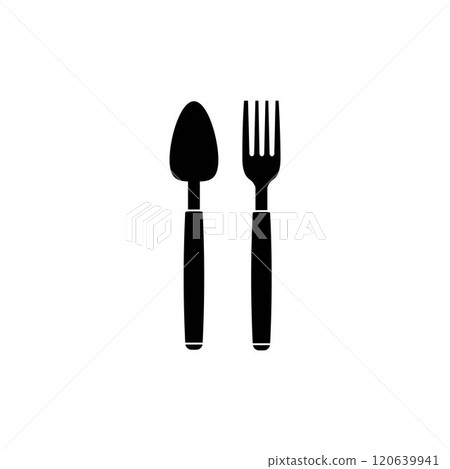 spoon and fork logo spoon and fork logo 120639941