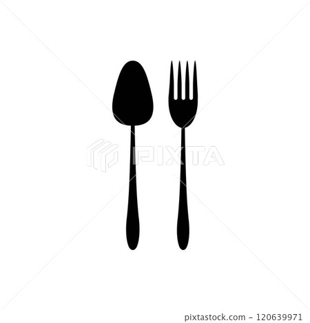 spoon and fork logo spoon and fork logo 120639971