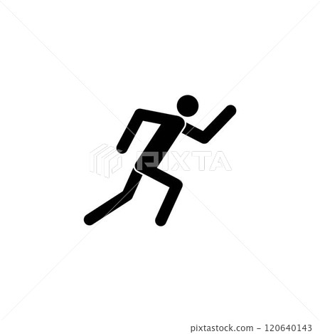 Human running vector logo 120640143