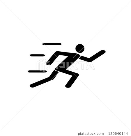 Human running vector logo Human running vector logo 120640144