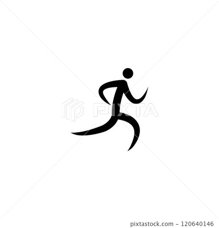 Human running vector logo Human running vector logo 120640146