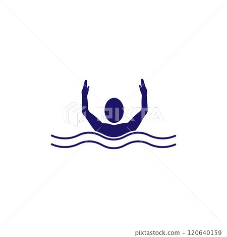 Swimming sport logo 120640159