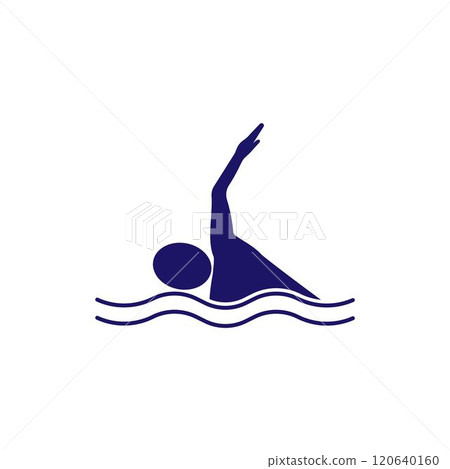 Swimming sport logo 120640160