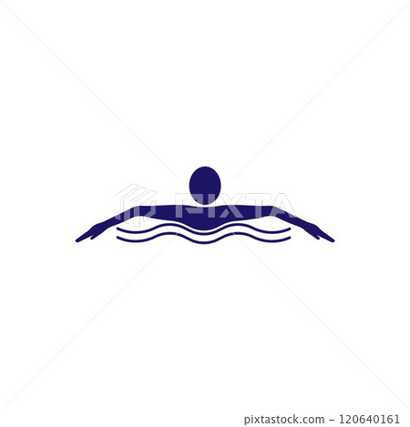 Swimming sport logo 120640161