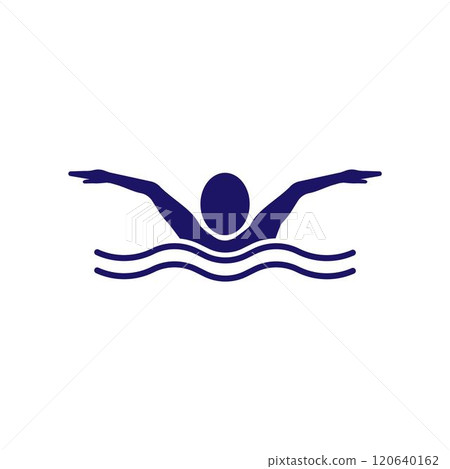 Swimming sport logo 120640162