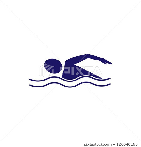 Swimming sport logo 120640163