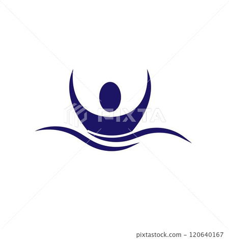 Swimming sport logo 120640167