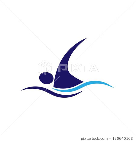 Swimming sport logo 120640168