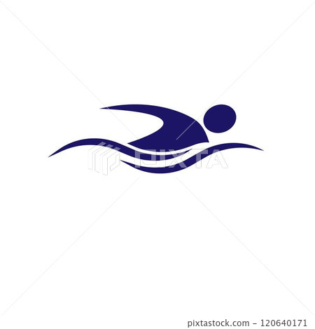 Swimming sport logo 120640171