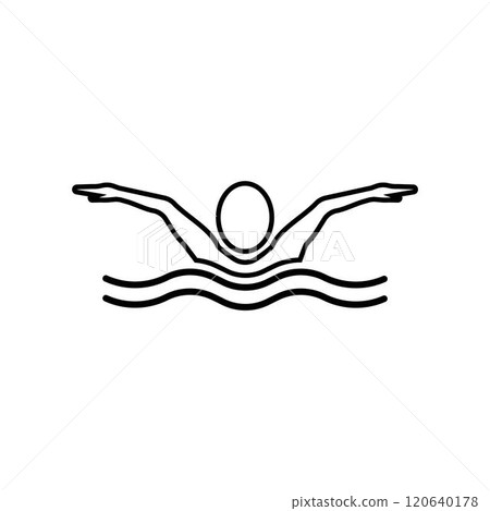 Swimming sport logo 120640178