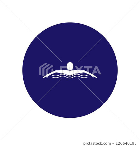 Swimming sport logo Swimming sport logo 120640193