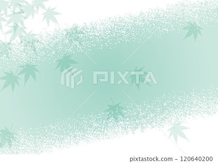 White gradient and blue autumn leaves background 120640200