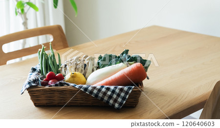 Vegetables in the basket 120640603