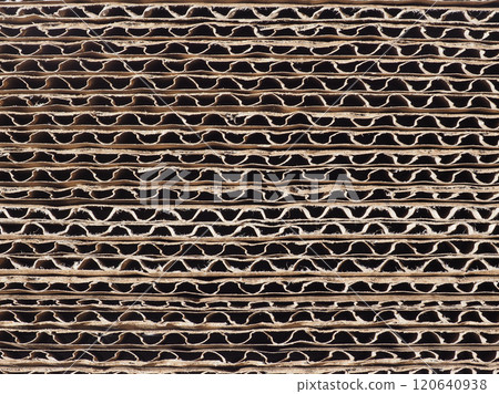 brown corrugated cardboard texture background 120640938