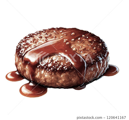 多汁的漢堡,醬汁充足 | 非常適合菜單、廣告和食品設計 多汁的漢堡,醬汁充足 | 非常適合菜單、廣告和食品設計 120641167