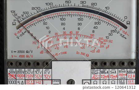 vintage analog multimeter vintage analog multimeter 120641312