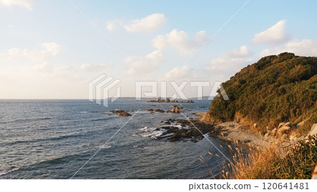 暮色中的響灘 120641481