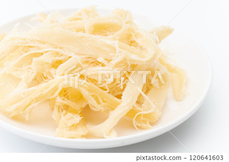 Close-up of smoked squid 120641603