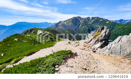 夏季攀登烏帽山、南澤山(烏帽小屋~前帽子山:眺望三津山) 夏季攀登烏帽山、南澤山(烏帽小屋~前帽子山:眺望三津山) 120641819